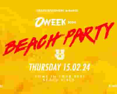 Sydney Oweek 2024 Bondi Beach Party tickets blurred poster image