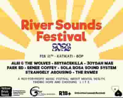 The River Sounds Festival 2023 tickets blurred poster image