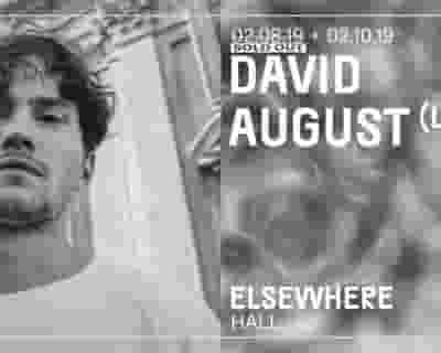 David August tickets blurred poster image