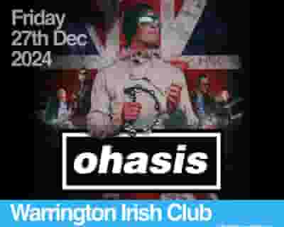 Ohasis tickets blurred poster image