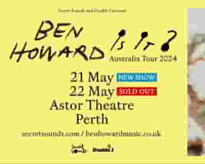 Ben Howard tickets blurred poster image