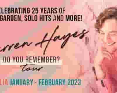 Darren Hayes tickets blurred poster image