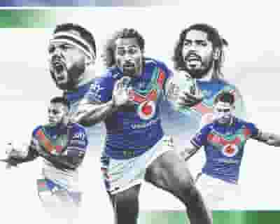 One NZ Warriors v North Queensland Coyboys tickets blurred poster image
