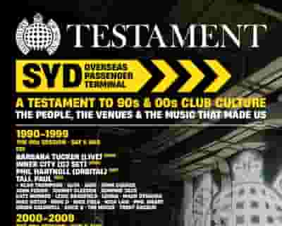 Ministry of Sound: Testament - 90s and 00s tickets blurred poster image