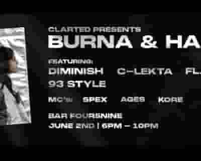 Burna & Hally tickets blurred poster image