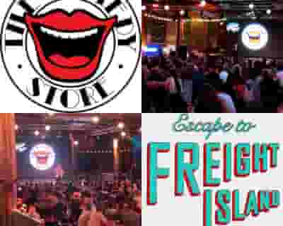 the comedy store at escape to freight island tickets blurred poster image