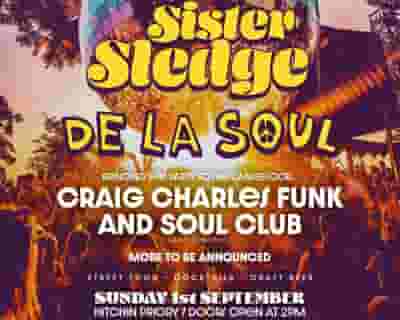Sister Sledge with De La Soul and Craig Charles tickets blurred poster image