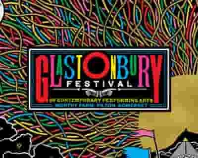 Glastonbury Festival 2023 tickets blurred poster image