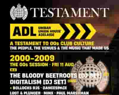 Ministry of Sound: Testament — Adelaide tickets blurred poster image