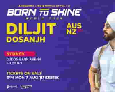 Diljit Dosanjh tickets blurred poster image