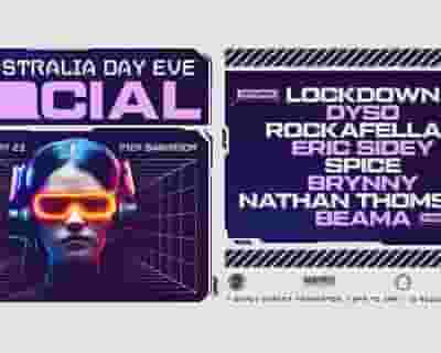 Social Aus Day Eve at 21st Century, Frankston! tickets blurred poster image