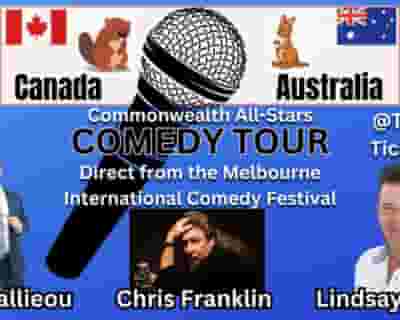 Commonwealth Comedy Tour - Lars Callieou, Chris Franklin & Lindsay Webb tickets blurred poster image