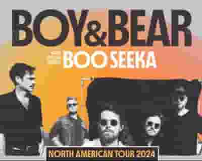 Boy & Bear tickets blurred poster image