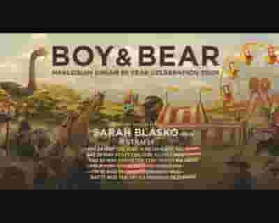 Boy & Bear tickets blurred poster image