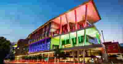 Brisbane Convention & Exhibition Centre blurred poster image