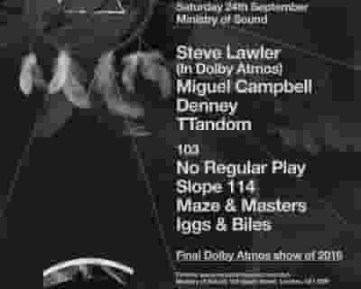 <span class="title">Nightowl: Steve Lawler in Dolby Atmos, Miguel Campbell, Denney, No Regular Play<span></a> </h1><p class="cou tickets blurred poster image