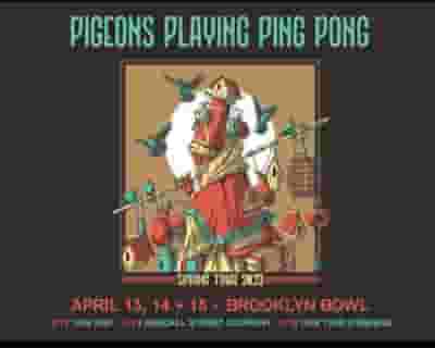 Pigeons Playing Ping Pong tickets blurred poster image