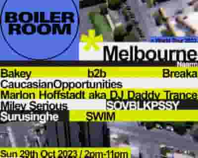 Boiler Room | Melbourne tickets blurred poster image