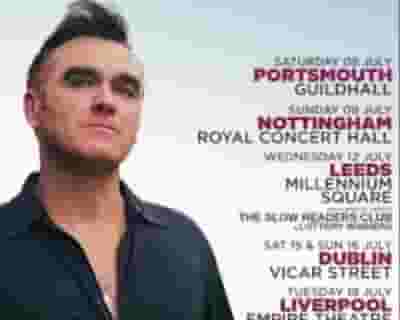 Morrissey tickets blurred poster image