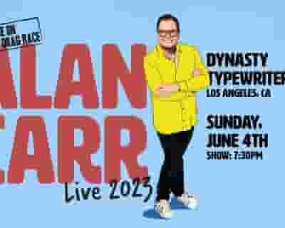 Alan Carr tickets blurred poster image