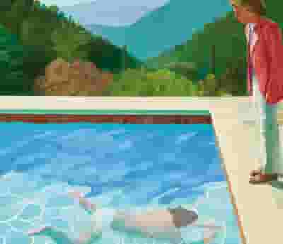 David Hockney blurred poster image