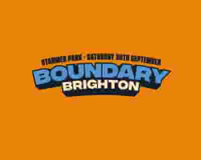 Boundary Brighton 2023 tickets blurred poster image
