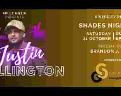 Justin Wellington tickets blurred poster image