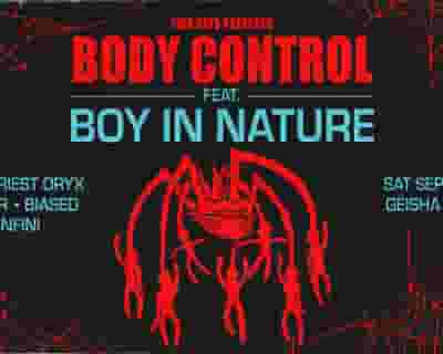 Tina Says presents Body Control feat Boy In Nature tickets blurred poster image