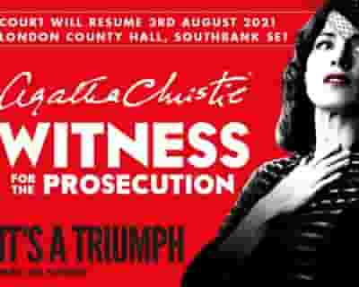 Witness For The Prosecution tickets blurred poster image