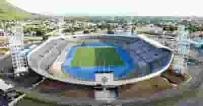 Jamaica National Stadium blurred poster image