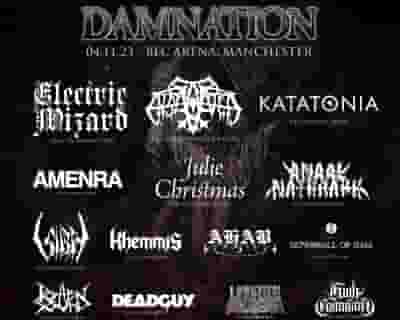 Damnation Festival tickets blurred poster image