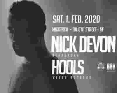 Nick Devon tickets blurred poster image
