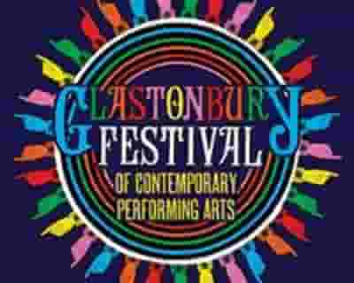 Glastonbury tickets blurred poster image