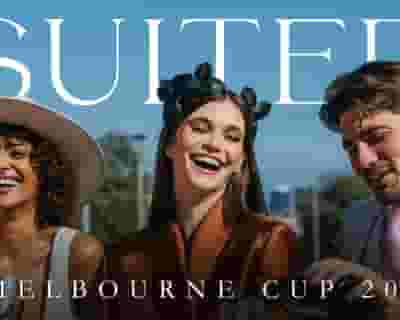 Suited Melbourne Cup 2023 tickets blurred poster image