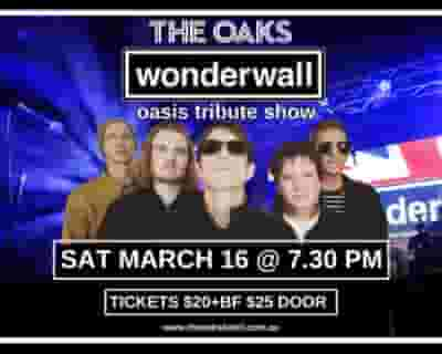 Wonderwall Oasis tickets blurred poster image