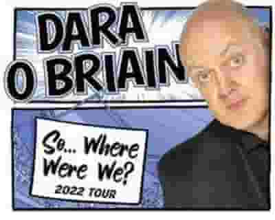 Dara O' Briain tickets blurred poster image