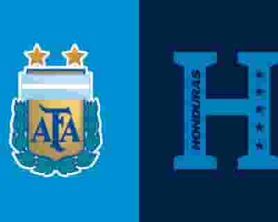 Argentina vs Honduras tickets blurred poster image