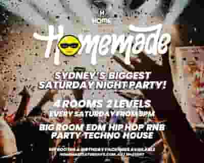 Homemade Saturdays tickets blurred poster image