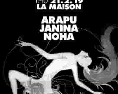 Thursdate: La Maison with Arapu, Janina, Noha tickets blurred poster image