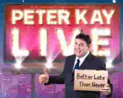 Peter Kay tickets blurred poster image