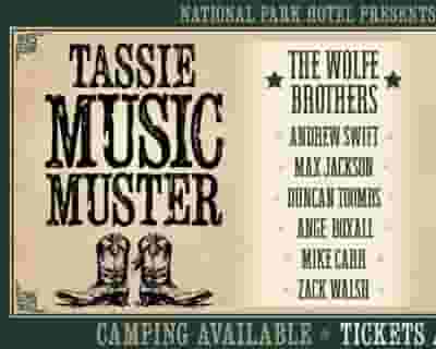 Tassie Music Muster tickets blurred poster image