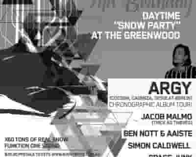 Blueprint 2nd Bday FT. Argy (Cocoon, Cadenza, Desolat-Berlin) x60 Tons of Real Snow tickets blurred poster image
