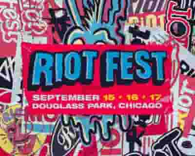 Riot Fest 2023 tickets blurred poster image
