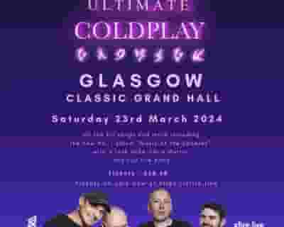 Ultimate Coldplay tickets blurred poster image