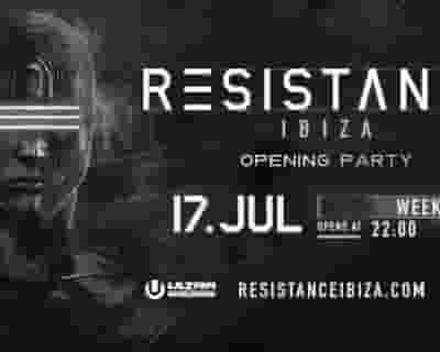 Resistance Ibiza Opening Party tickets blurred poster image