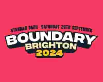 Boundary Brighton Festival 2024 tickets blurred poster image