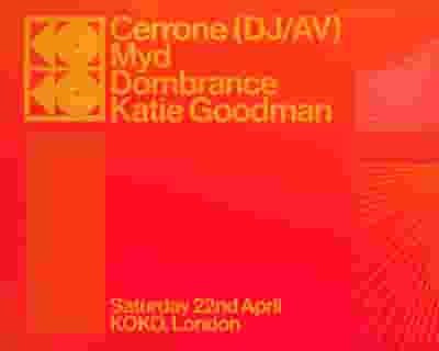 Cerrone, Myd, Dombrance, Katie Goodman tickets blurred poster image