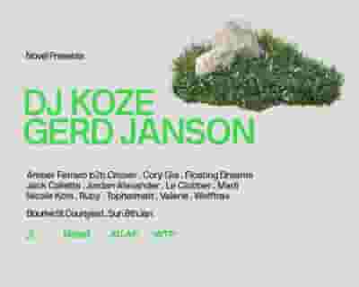 DJ Koze + Gerd Janson tickets blurred poster image