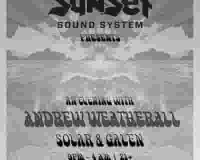 Sunset Sound System presents: An Evening with Andrew Weatherall tickets blurred poster image