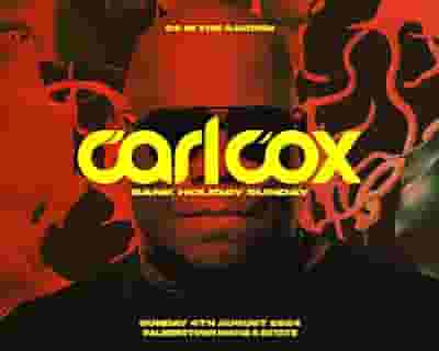 Carl Cox tickets blurred poster image